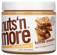 Nuts N More High Protein Superfood Peanut Spread Toffee Crunch