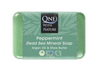 One With Nature Dead Sea Mineral Soap Peppermint