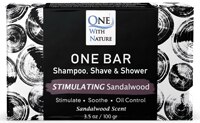One With Nature Grooming Bar Stimulating Sandalwood