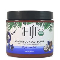 Organic Fiji Organic Coconut Oil Sea Salt Scrub Peppermint