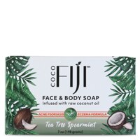 Organic Fiji Organic Face and Body Coconut Oil Soap Tea Tree Spearmint