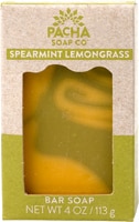 840045304004 - Pacha Soap Co  Bar Soap - Spearmint Lemongrass -- 4 oz