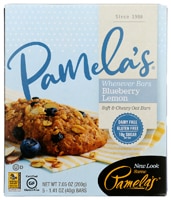 Pamela's Products Gluten Free Whenever Bars Oat Blueberry Lemon