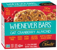 Pamela's Products Whenever Bars Gluten Free Oat Cranberry Almond - 5 Bars