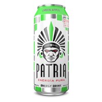 Patria Energy Drink Sugar Free Green Apple