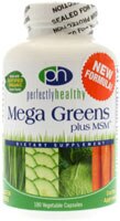 Perfectly Healthy Mega Greens plus MSM™ -- 180 Capsules