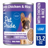 Pet Pride Adult Wet Dog Food Chicken & Rice Loaf