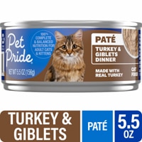Pet Pride All Life Stages Wet Cat Food Pate Turkey & Giblets Dinner