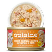 Petite Cuisine Wet Cat Food Entree in Broth Darling Daisy's Chicken with Pumpkin & Chicken Liver