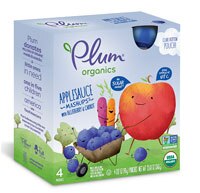 Plum Organics Applesauce Mashups Blueberry & Carrot