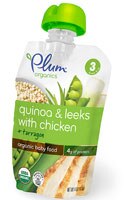 Plum Organics Baby Food Stage 3 Quinoa & Leeks with Chicken & Tarragon - 4 oz