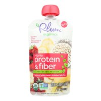 Plum Organics Mighty Protein & Fiber Stage 4 Banana White Bean Strawberry & Chia