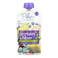 Plum Organics Mighty Protein & Fiber Stage 4 Pear White Bean Blueberry Date & Chia