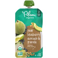 Plum Organics Stage 2 Pear Blueberry Avocado & Granola