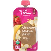 Plum Organics Stage 2 Strawberry Banana & Granola