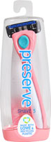 Preserve Razor Shave 5 System for Women Pink Mint Yellow