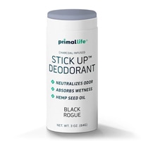 Primal Life Organics Natural Deodorant Stick Up Plastic Free - Black Rogue