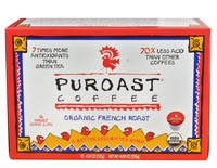 Puroast Low Acid Organic Coffee Single Serve French Roast