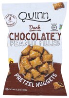 Quinn Foods Filled Pretzel Nuggets Dark Chocolatey Peanut
