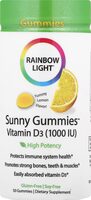 Rainbow Light Sunny Gummies Vitamin D3 Yummy Lemon