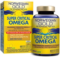 Renew Life Norwegian Gold® Adult Fish Oil - Super Critical Omega Fish Oil Supplement Natural Orange