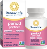 Renew Life Women's Wellness Period Partner With L-Theanine & Chasterberry