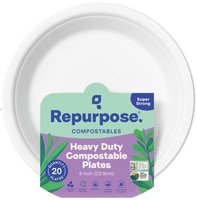 Repurpose Compostable Plates 9 inch White