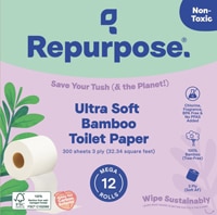 Repurpose Toilet Paper Hypoallergenic Septic Safe 3 Ply Ultra Soft Bamboo