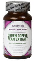 Reserveage Nutrition Green Coffee Bean Extract with Raspberry Ketones -- 200 mg - 60 Capsules