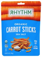 Rhythm Superfoods Organic Carrot Sticks Gluten Free Sea Salt