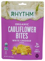 Rhythm Superfoods Organic Cauliflower Bites White Cheddar