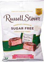 Russell Stover Sugar Free Chocolate Candy Strawberry Crème
