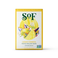 SOF Triple Milled Oval Soap Bar Lemon Verbena