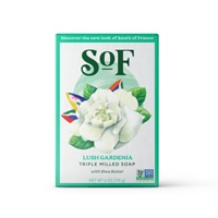 SOF Triple Milled Oval Soap Bar Lush Gardenia