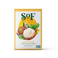 SOF Triple Milled Oval Soap Bar Shea Butter