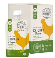 Serenity Kids Organic Baby Food Stage 2 Puree Pouch Free-Range Chicken & Thyme