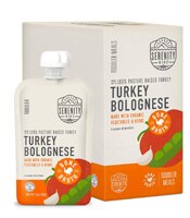 Serenity Kids Toddler Meals Pouch Turkey Bolognese with Bone Broth