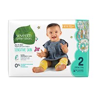 Seventh Generation Baby鈩 Free and Clear Diapers Stage 2: 12 - 18 lbs - 36 Diapers