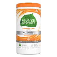 Seventh Generation Disinfectant Cleaner Wipes for All Purpose Cleaning Lemongrass Citrus