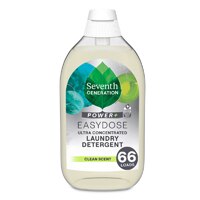 Seventh Generation Ultra Concentrated Liquid Laundry HE Detergent Clean Scent EasyDose - 66 loads
