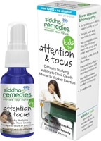 Siddha Flower Essences Remedies Kids Homeopathic Oral Spray Attention & Focus