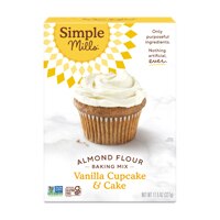 Simple Mills Almond Flour Cupcake & Cake Baking Mix Gluten Free Vanilla