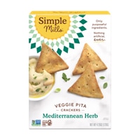 Simple Mills Veggie Pita Crackers Mediterranean Herb