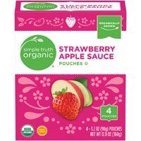 Simple Truth Organic Applesauce Strawberry