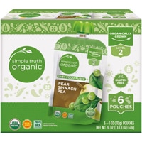 Simple Truth Organic Baby Food Puree Level 2 Pear Spinach Pea