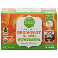 Simple Truth Organic Breakfast Blend Mild Roast Coffee Single-Serve Pods