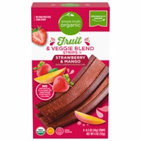 Simple Truth Organic Fruit & Veggie Blend Strips Strawberry & Mango