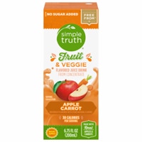 Simple Truth Kids Fruit & Veggie Juice Boxes Apple Carrot