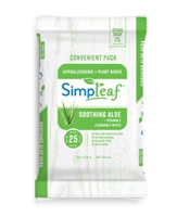Simpleaf Flushable Wipes Aloe Vera