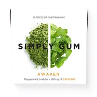 Simply Gum Awaken Gum Peppermint Matcha